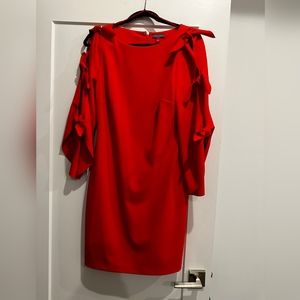 Vince Camuto Red Bell Sleeve Dress